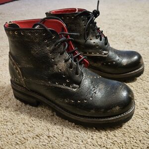 Bed Stu Quatro III Leather Booties Sz. 7.5